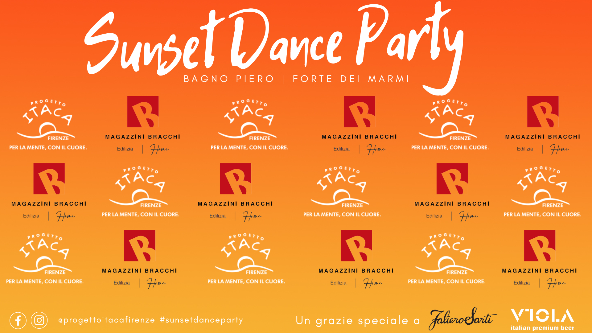 Sunset Dance Party – Serata benefica di Progetto Itaca Firenze al Bagno Piero di Forte dei Marmi